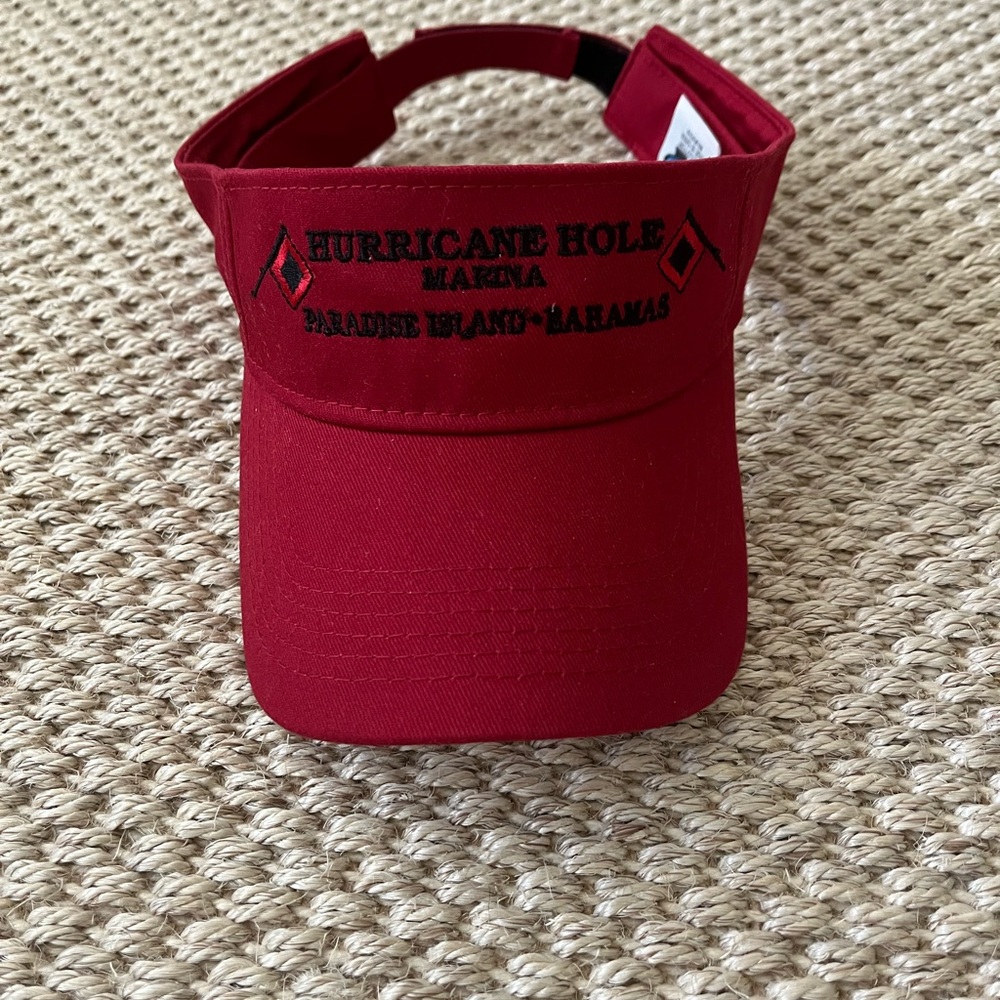 Red Hurricane Hole Marina Visor